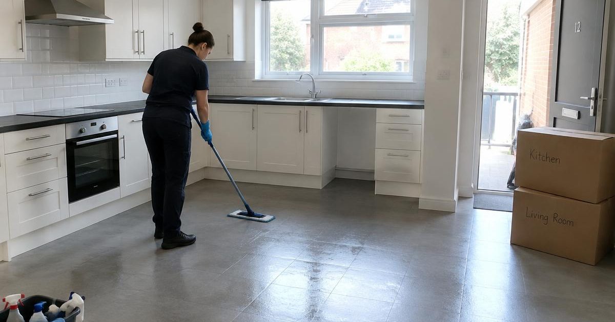 Professional cleaner at work in Phibsborough, Dublin 7